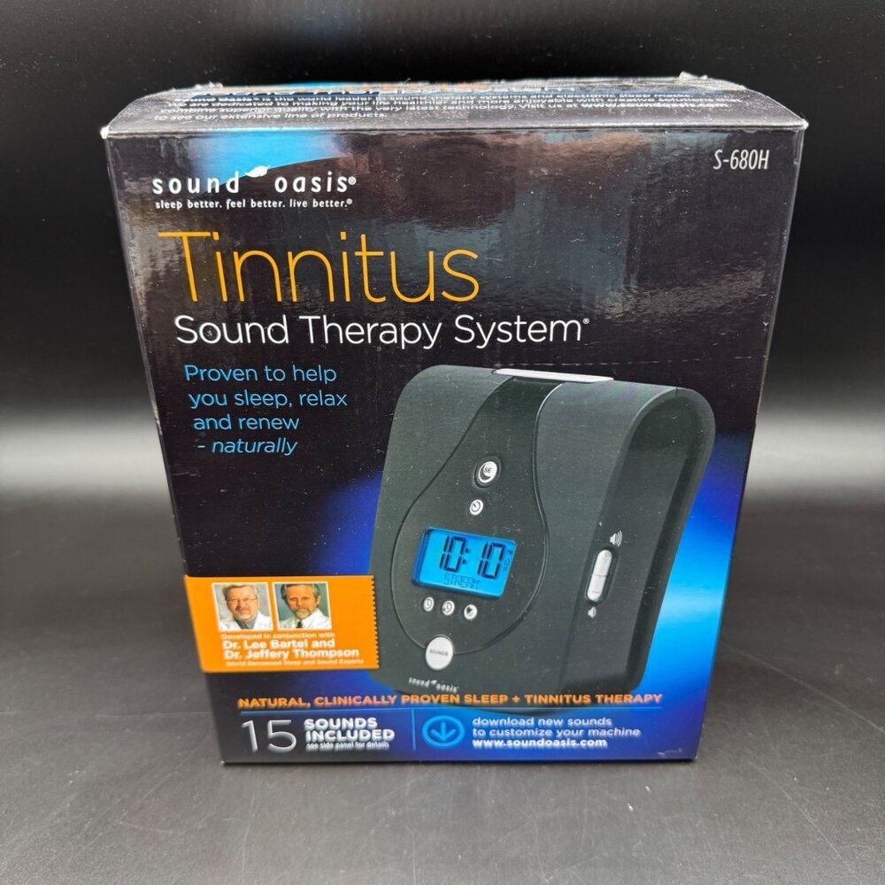 Sound Oasis S-680H Advanced Sleep Sound Therapy System With 15 Tinnitus Sounds